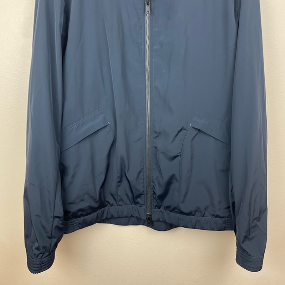 Theory Men’s Scotty Bevan Double Zip Front Jacket Windbreaker Navy Blue XL - Picture 4 of 11